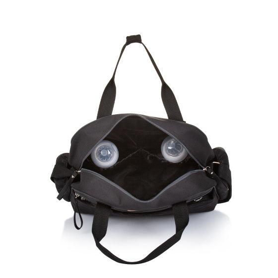 Chipolino -Schulter -Wickelbeutel mit Versionsmatte Obsidian Schwarz