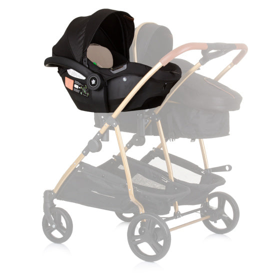 Chipolino Duo Autositz 40-87 cm Gruppe 0+ Obsidian Schwarzer Beige