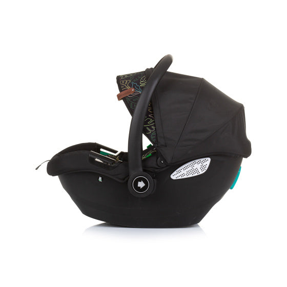 Chipolino Duo Autositz 40-87 cm Gruppe 0+ Obsidian Blätter schwarz