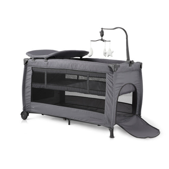 Chipolino Bella Klappcampbett mit wechselnem Pad Granit