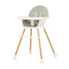 Chipolino Rio 2-in-1 Hochstuhl mit Ess-Seiten-Sitzkissen Aloe Green White
