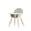 Chipolino Rio 2-in-1 Hochstuhl mit Ess-Seiten-Sitzkissen Aloe Green White