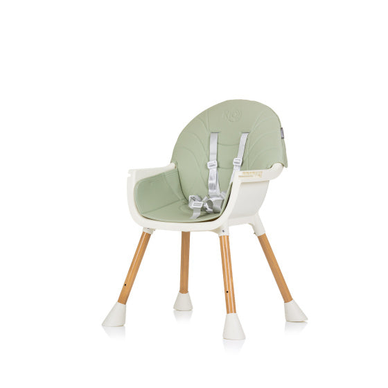 Chipolino Rio 2-in-1 Hochstuhl mit Ess-Seiten-Sitzkissen Aloe Green White