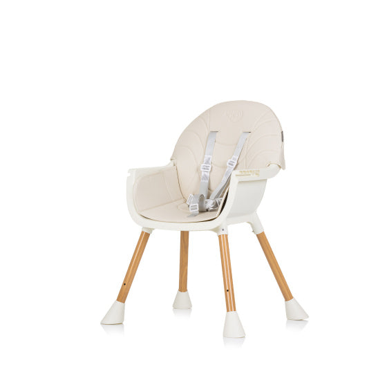 Chipolino Rio 2-in-1 Hochstuhl mit Ess-Seiten-Sitzkissen-Gletscher
