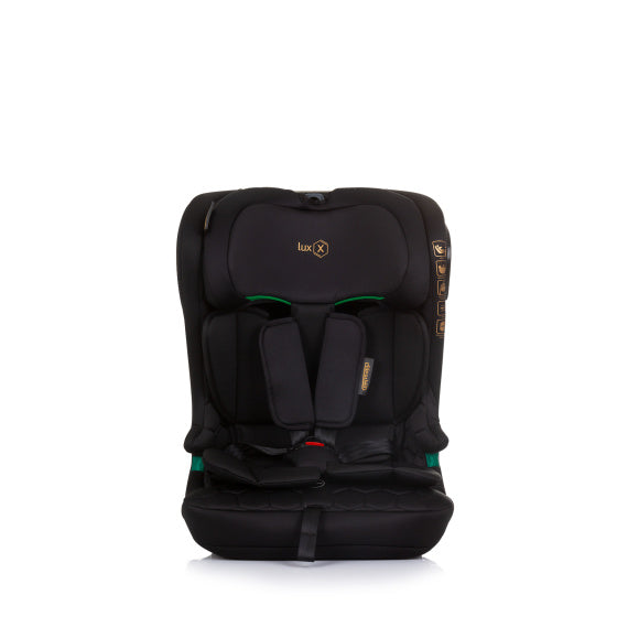 Chipolino Lux x Autositz i-Größe 76-150 cm Isofix Obsidian Schwarz
