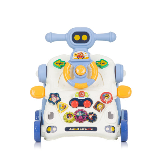 Chipolino Car 3-in-1 Walker mit Spielzeugauto Musik Blau