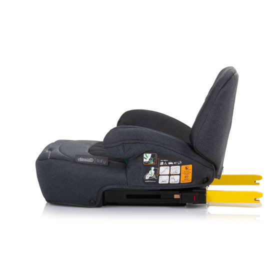 Chipolino Safy Seating-Ansatz I-Größe 125-150 cm Isofix Granit Anthrazit