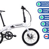 Chrisson EF3 20 Zoll 32 cm Unisex 9V Mechanische Scheibenbremse weiß