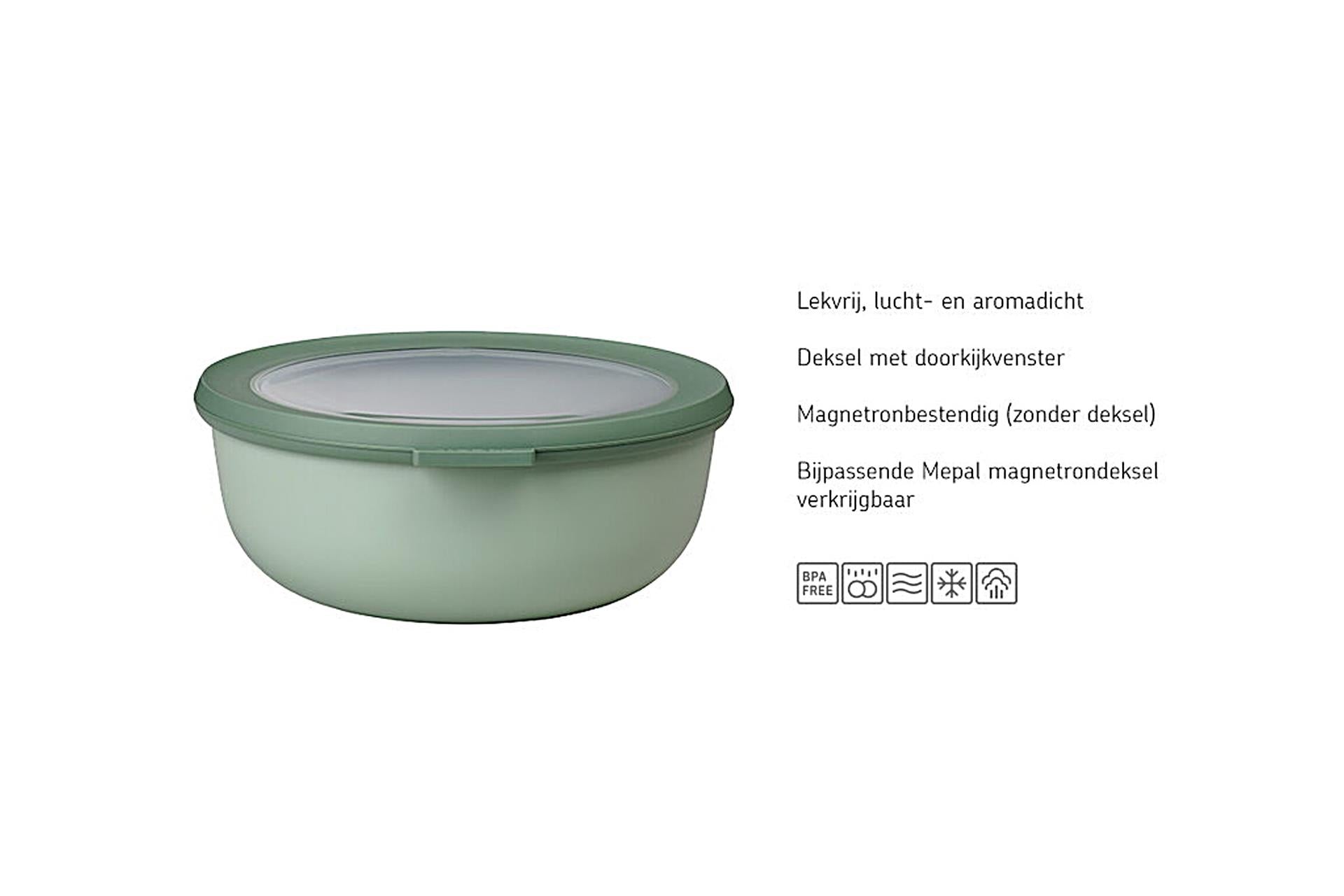 MEPAL Multikom Cirqula um 2000 ml - nordischer Salbei