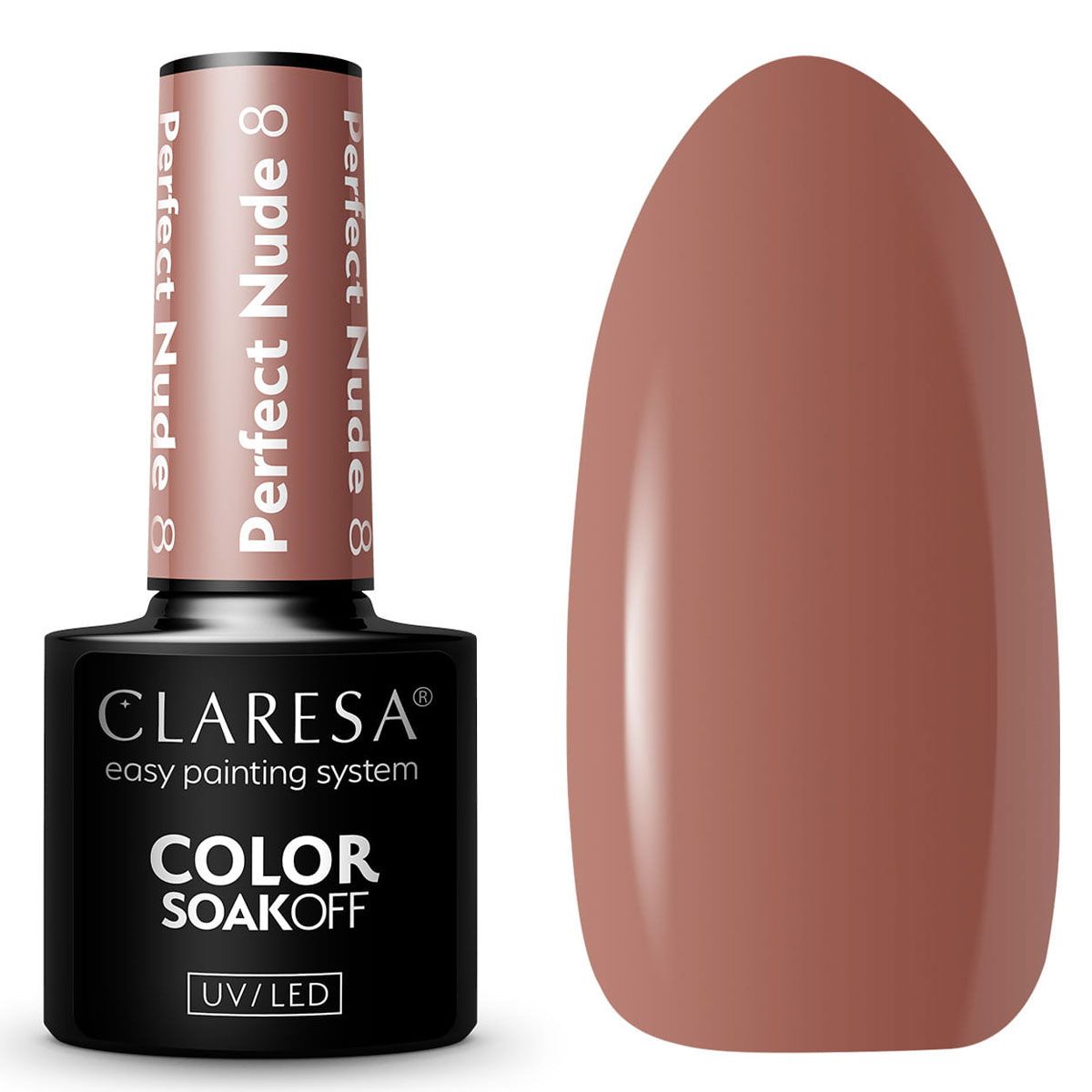 Claresa Claresa UV LED GELLAK 5ML Perfekter Nackt 8