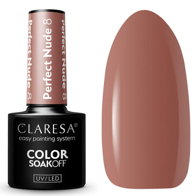 Claresa Claresa UV LED GELLAK 5ML Perfekter Nackt 8