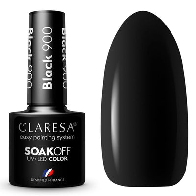 Claresa Claresa UV LED GELLAK 5ML Schwarz 900