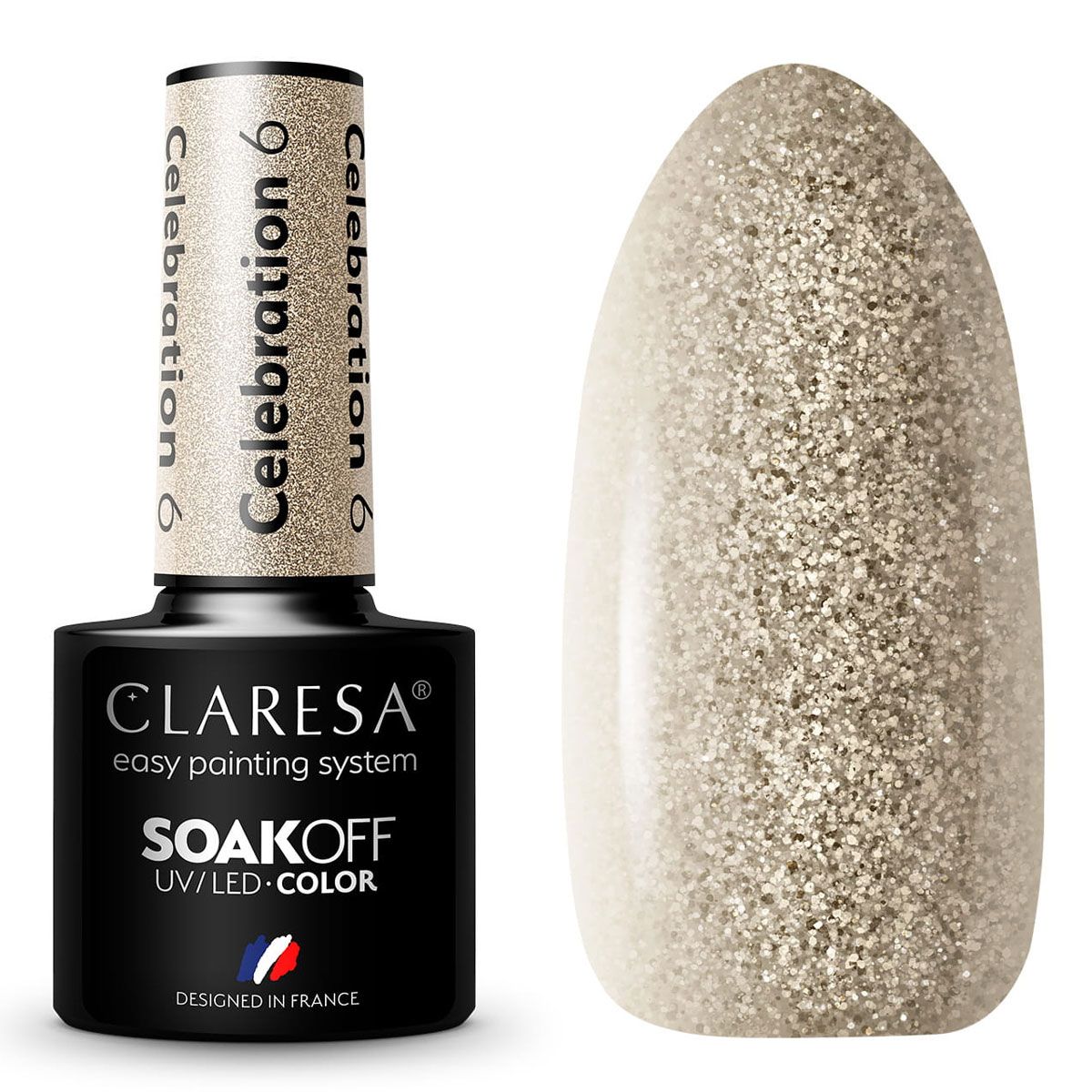 Claresa Claresa UV LED GELLAK 5ML Feier 6