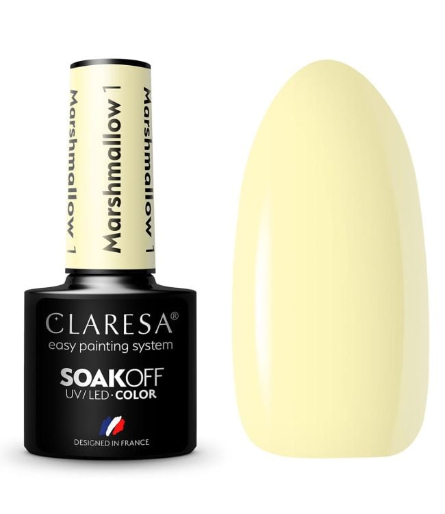 Claresa Claresa UV Led Gellak 5ml Marsh Mallow 1