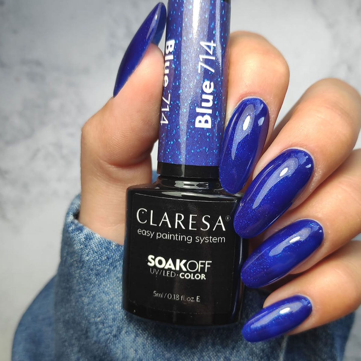 Claresa Claresa UV LED GELLAK 5ML Blau 714