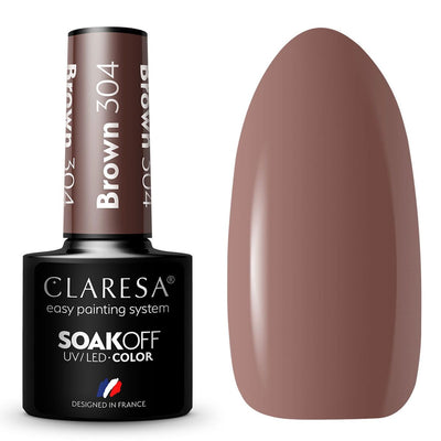 Claresa Claresa UV führte Gellak 5ml Brown 304 Bringen Sie mich zum Fluss