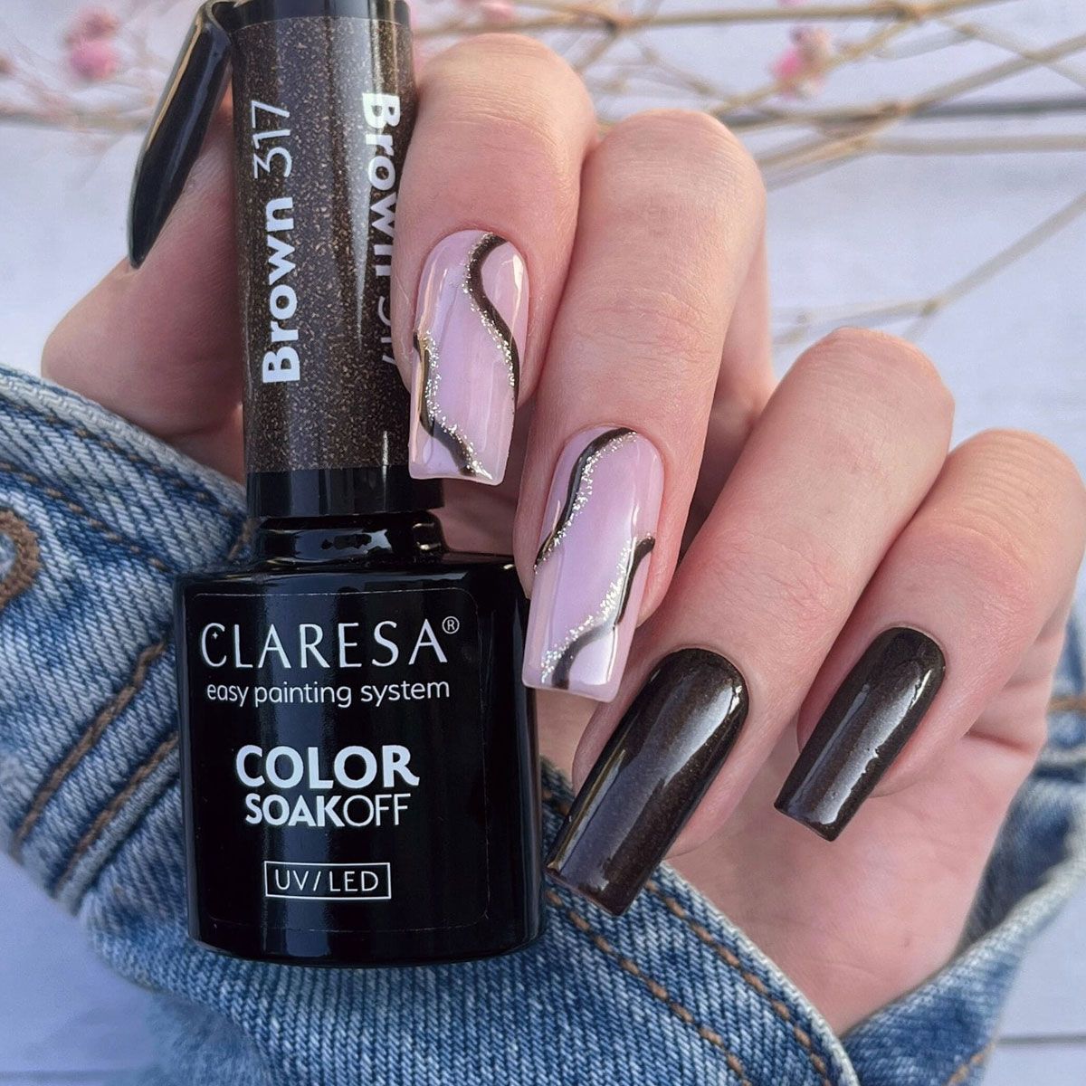 Claresa Claresa UV LED GELLAK 5ML BROWN 317 Warme Gefühle