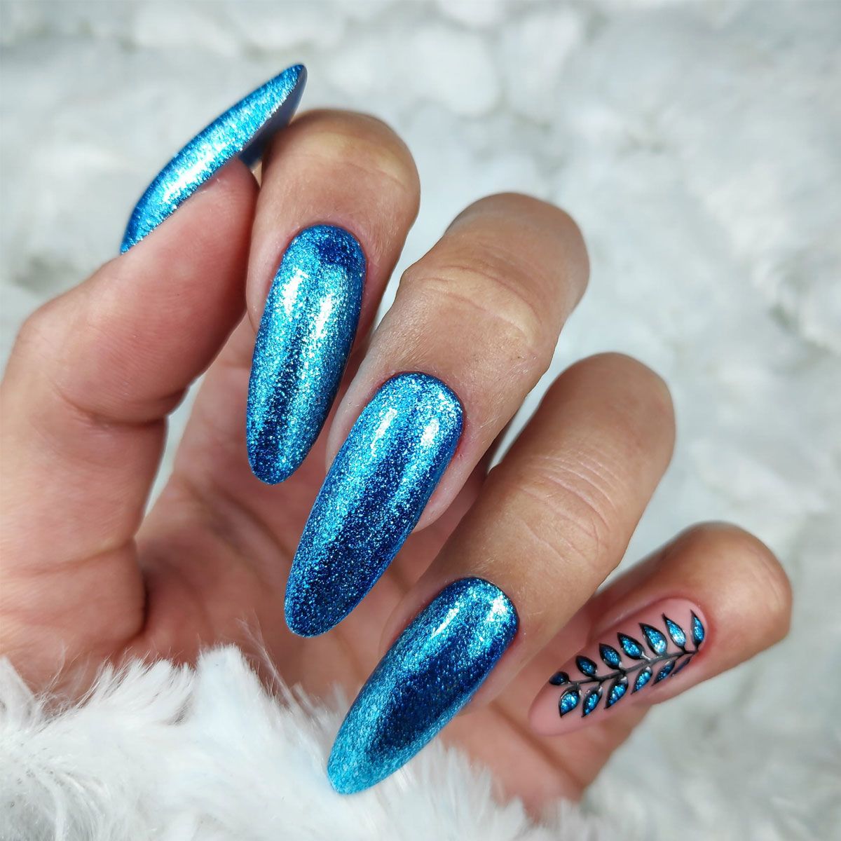 Claresa Claresa UV Led Gellak 5ml Full Glitter 7 Blau