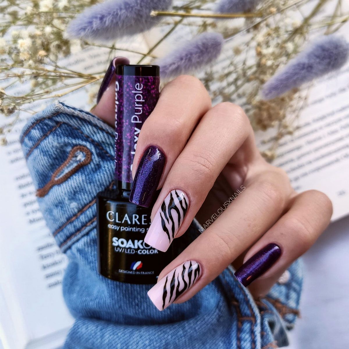 Claresa Claresa UV führte Gellak 5ml Galaxy Purple