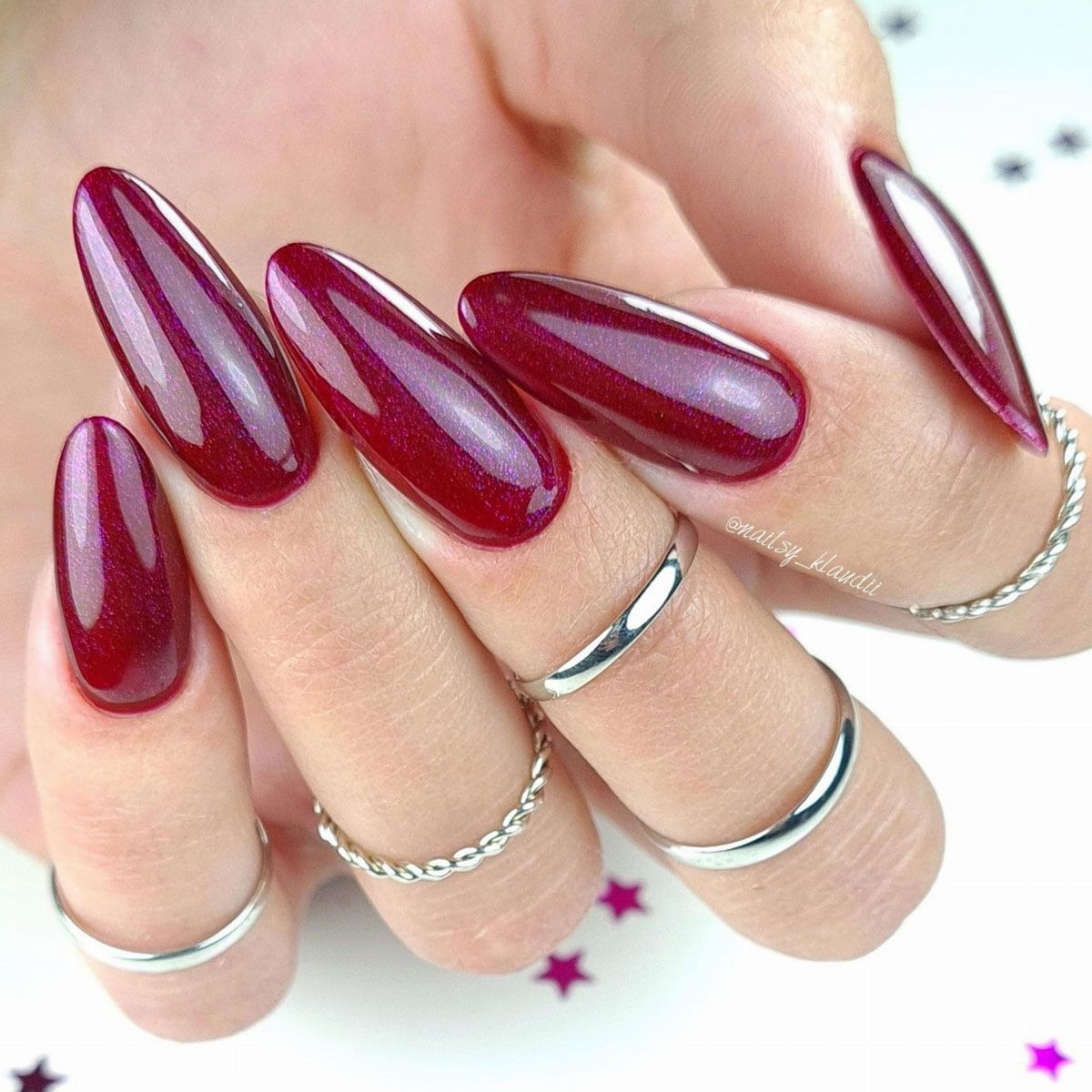 Claresa UV führte Gellak 5ml Galaxy Red