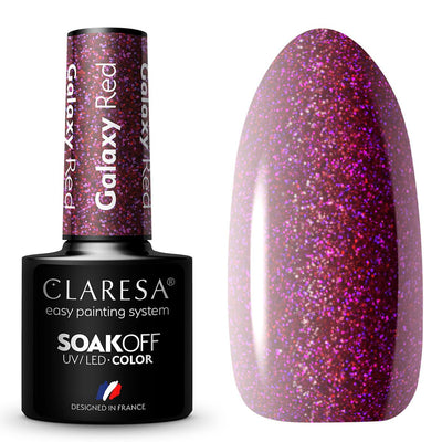 Claresa UV führte Gellak 5ml Galaxy Red