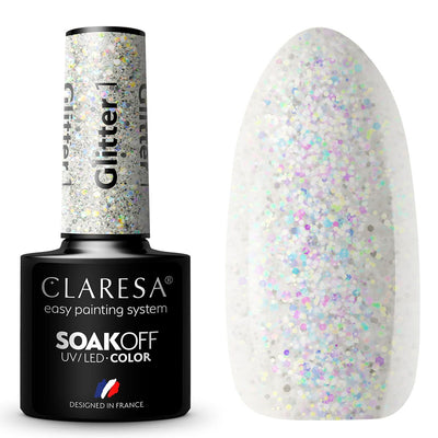 Claresa Claresa UV LED GELLAK 5ML Glitzer 1