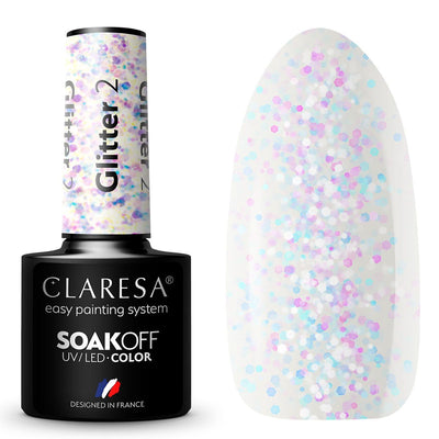 Claresa Claresa UV LED GELLAK 5ML Glitzer 2