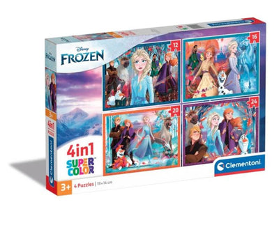 Clementoni Rätsel Disney Frozen, 4in1