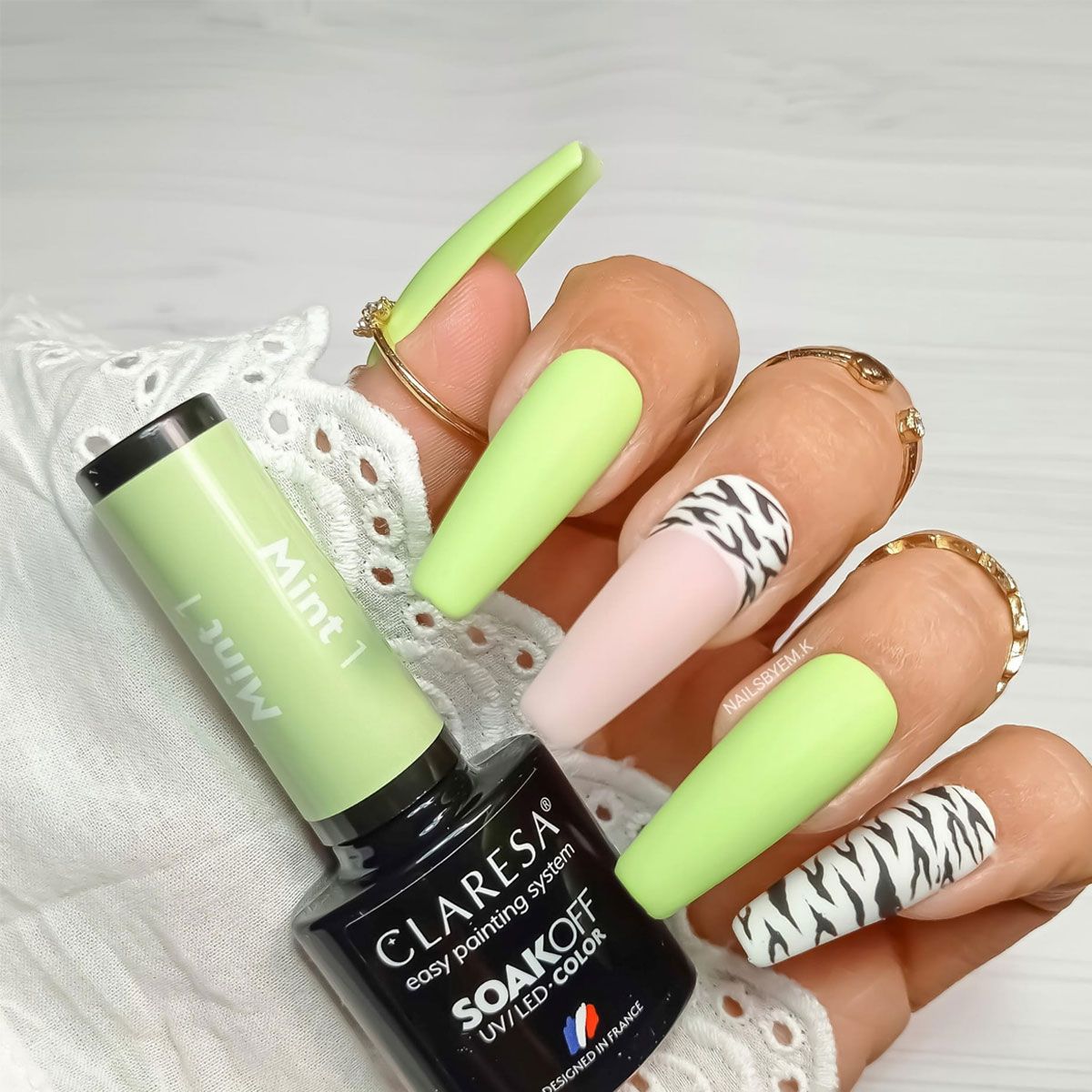 Claresa Claresa UV LED GELLAK 5ML MINT 1