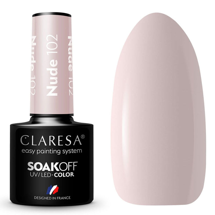 Claresa Claresa UV LED GELLAK 5ML NUDE 102