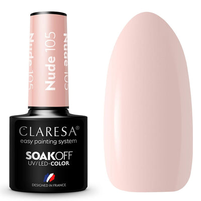 Claresa Claresa UV LED GELLAK 5ML NUDE 105