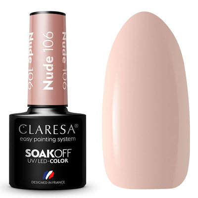 Claresa Claresa UV LED GELLAK 5ML NUDE 106