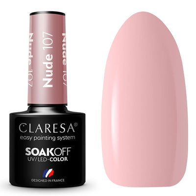 Claresa Claresa UV LED GELLAK 5ML NUDE 107