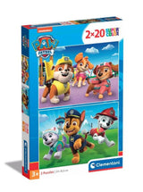 Clementoni Jigsaw Puzzle Paw Patrol, 2x20st. - afbeelding 1