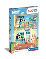 Clementoni Jigsaw Puzzle Super Color Bluey, 2x20st. - afbeelding 1