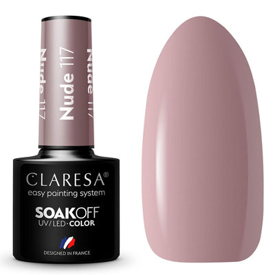 Claresa Claresa UV LED GELLAK 5ML NUDE 117