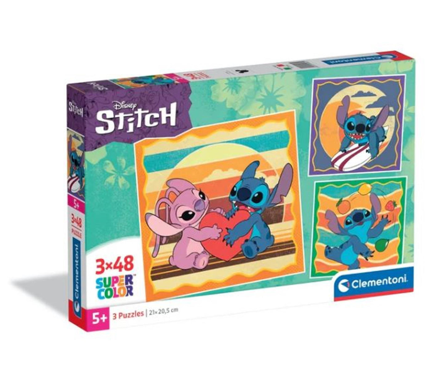 Clementoni Jigsaw Puzzle Square Stich, 3x48st.