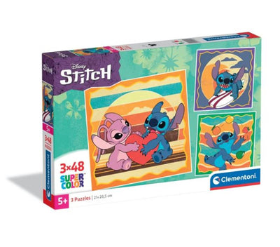 Clementoni Jigsaw Puzzle Square Stich, 3x48st.