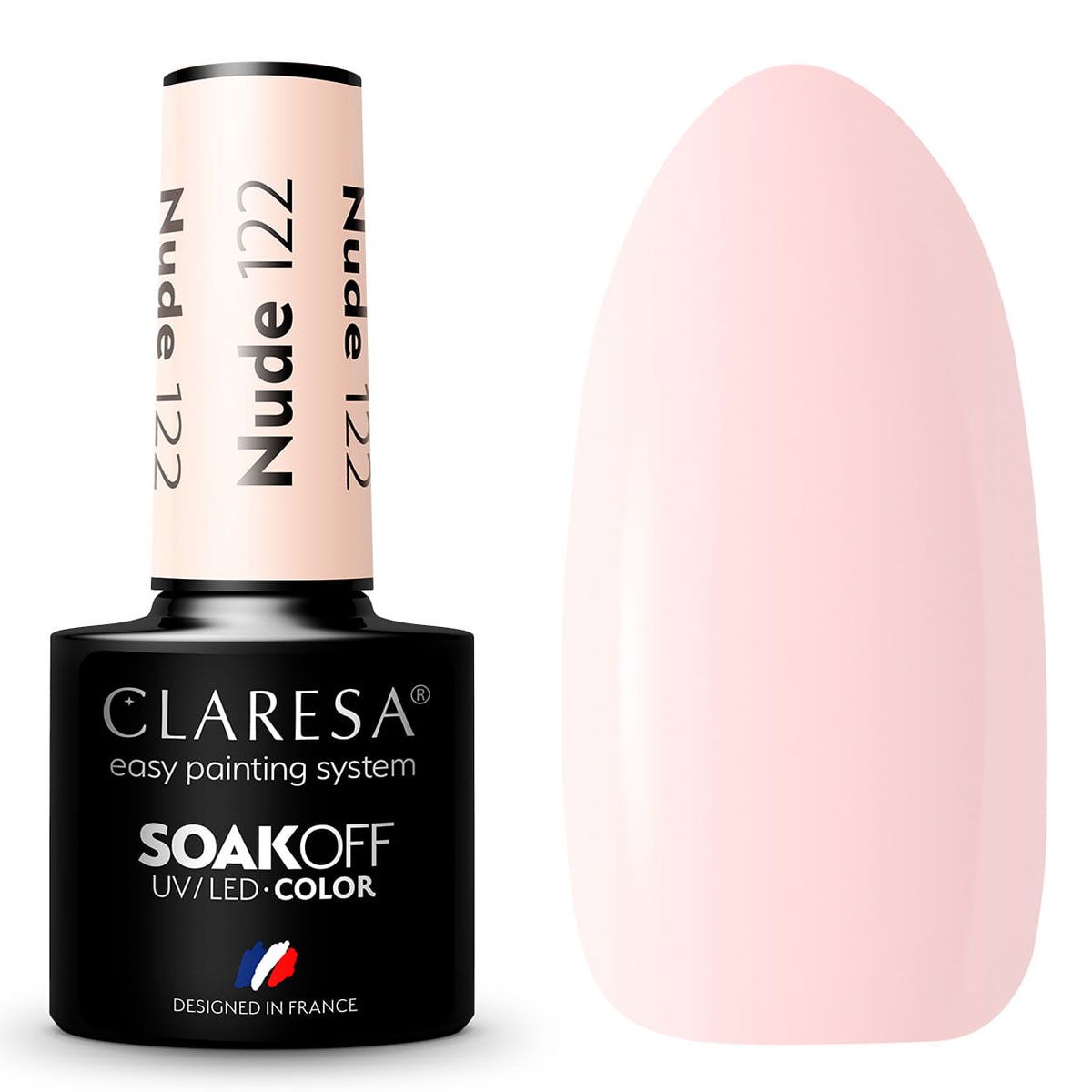 Claresa Claresa UV LED GELLAK 5ML NUDE 122