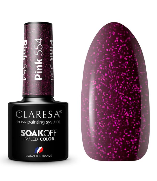 Claresa UV LED GELLAK 5ML Pink 554 Warme Gefühle