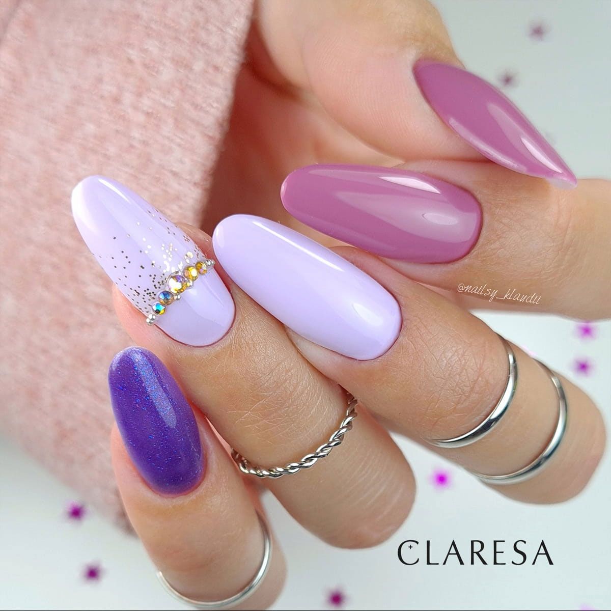 Claresa Claresa UV LED GELLAK 5ML PILPLE 613 SAVERAN VIBE