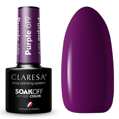 Claresa Claresa UV LED GELLAK 5ML PILPLE 619 Full Beeren