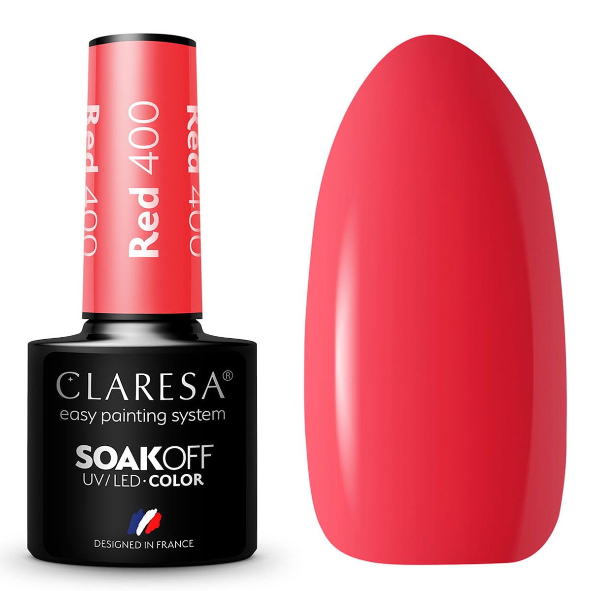 Claresa Claresa UV LED GELLAK 5ML RED 400 Regenbogenexplosion
