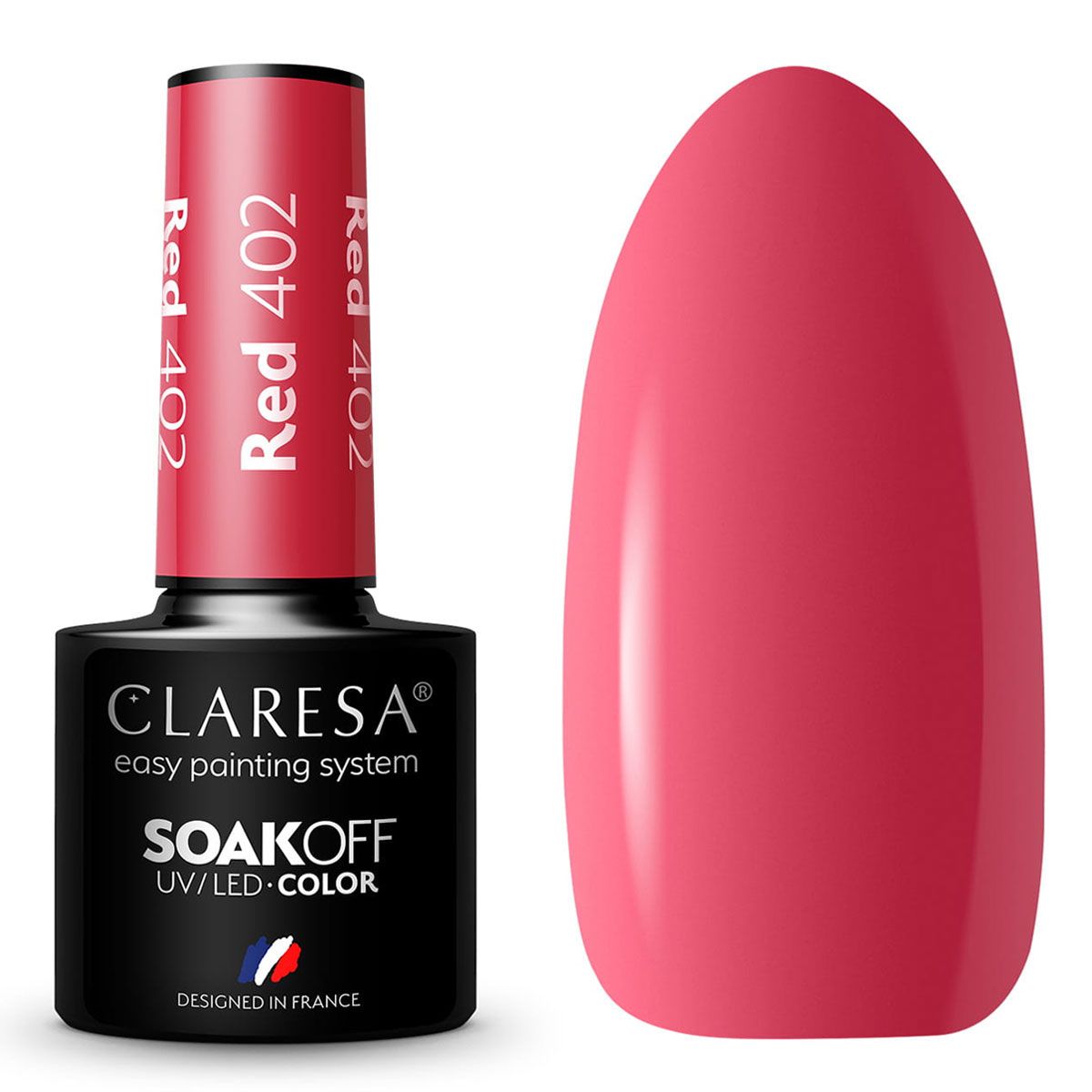 Claresa Claresa UV LED GELLAK 5ML RED 402 SAVERAN VIBE
