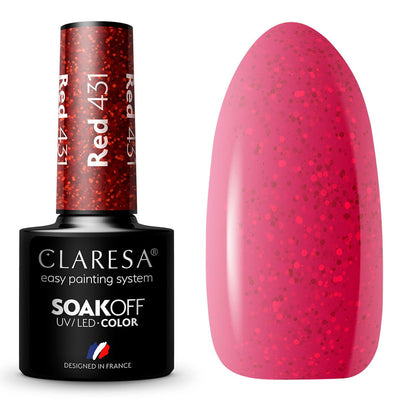 Claresa Claresa UV LED GELLAK 5ML rot 431 Warme Gefühle