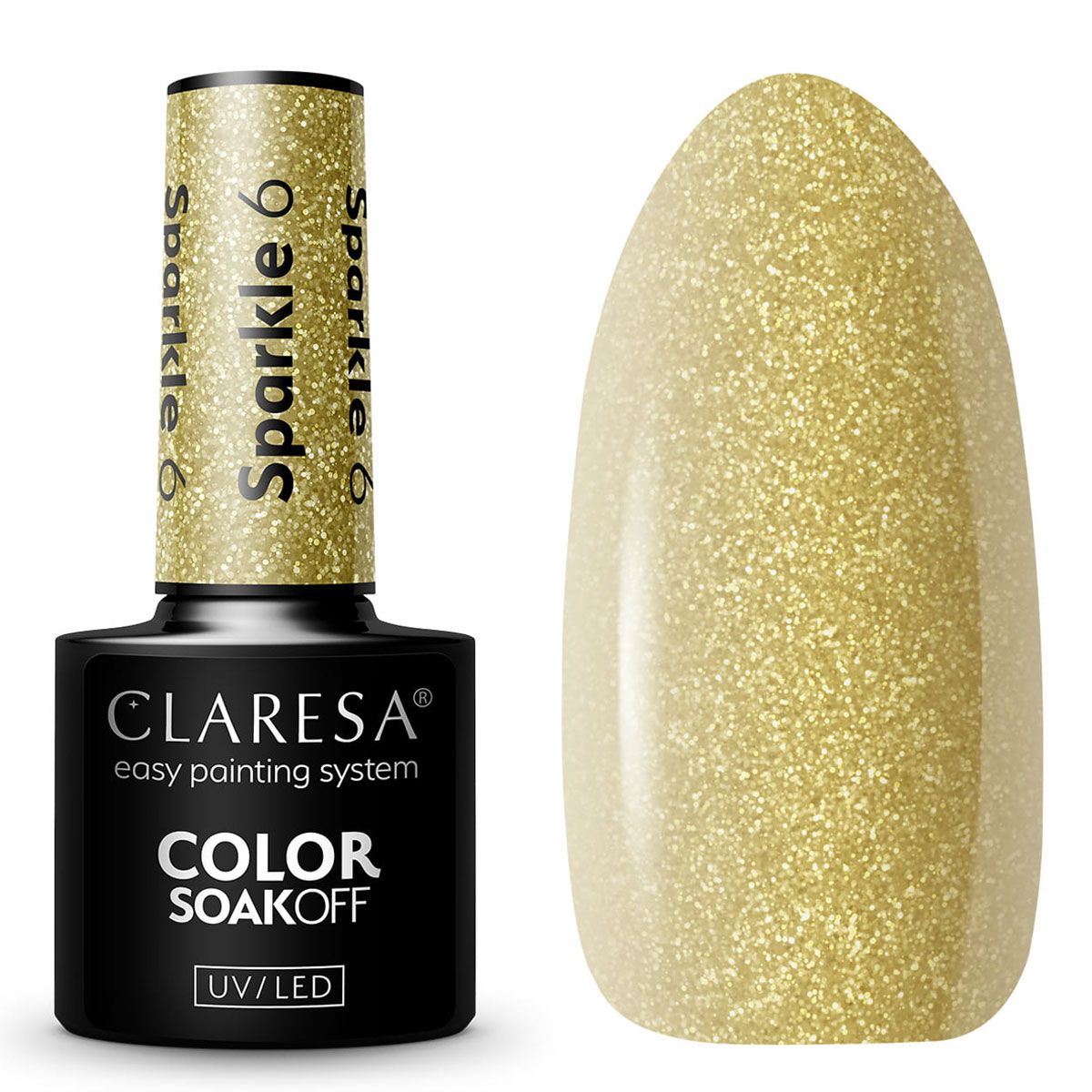Claresa Claresa UV LED GELLAK 5ML SPARKLE 6
