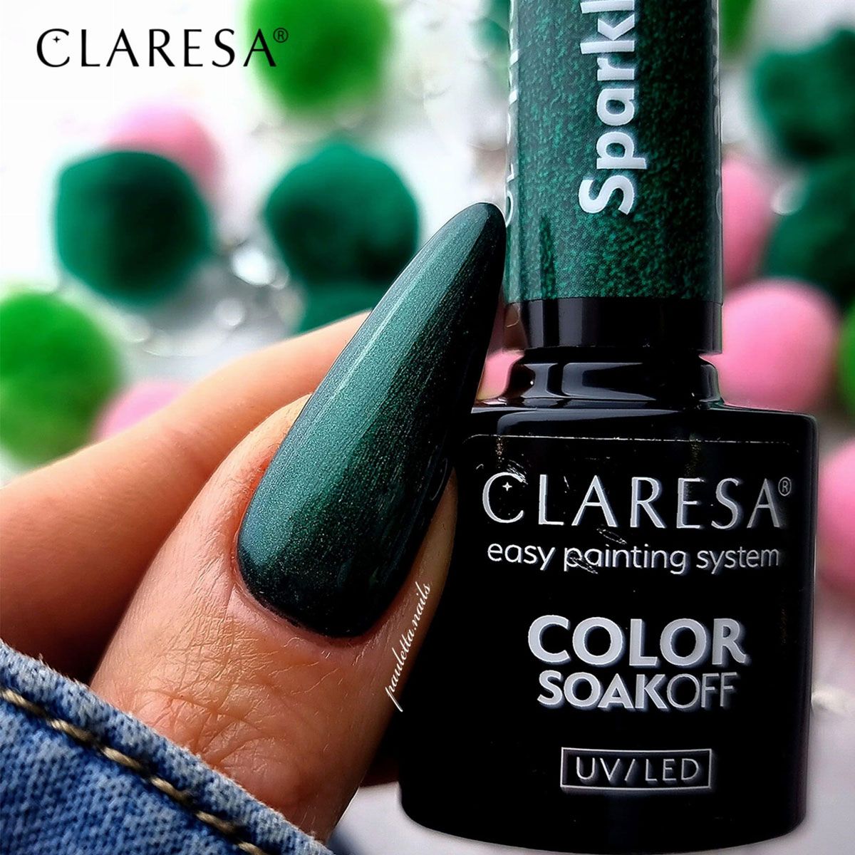 Claresa UV-LED-Gel-Nagellack, 5 ml, Sparkle 10