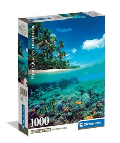 Clementoni Puzzle 1000 Teile Sommerparadies kompakt | 2 Stk