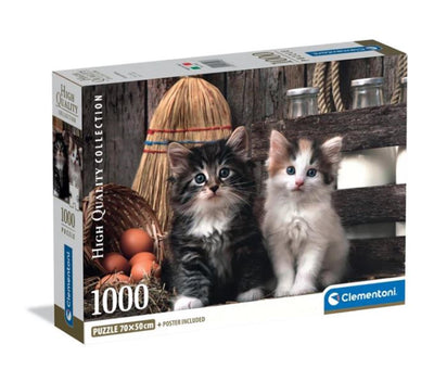 Clementoni Puzzle - süße Kätzchen, 1000st.