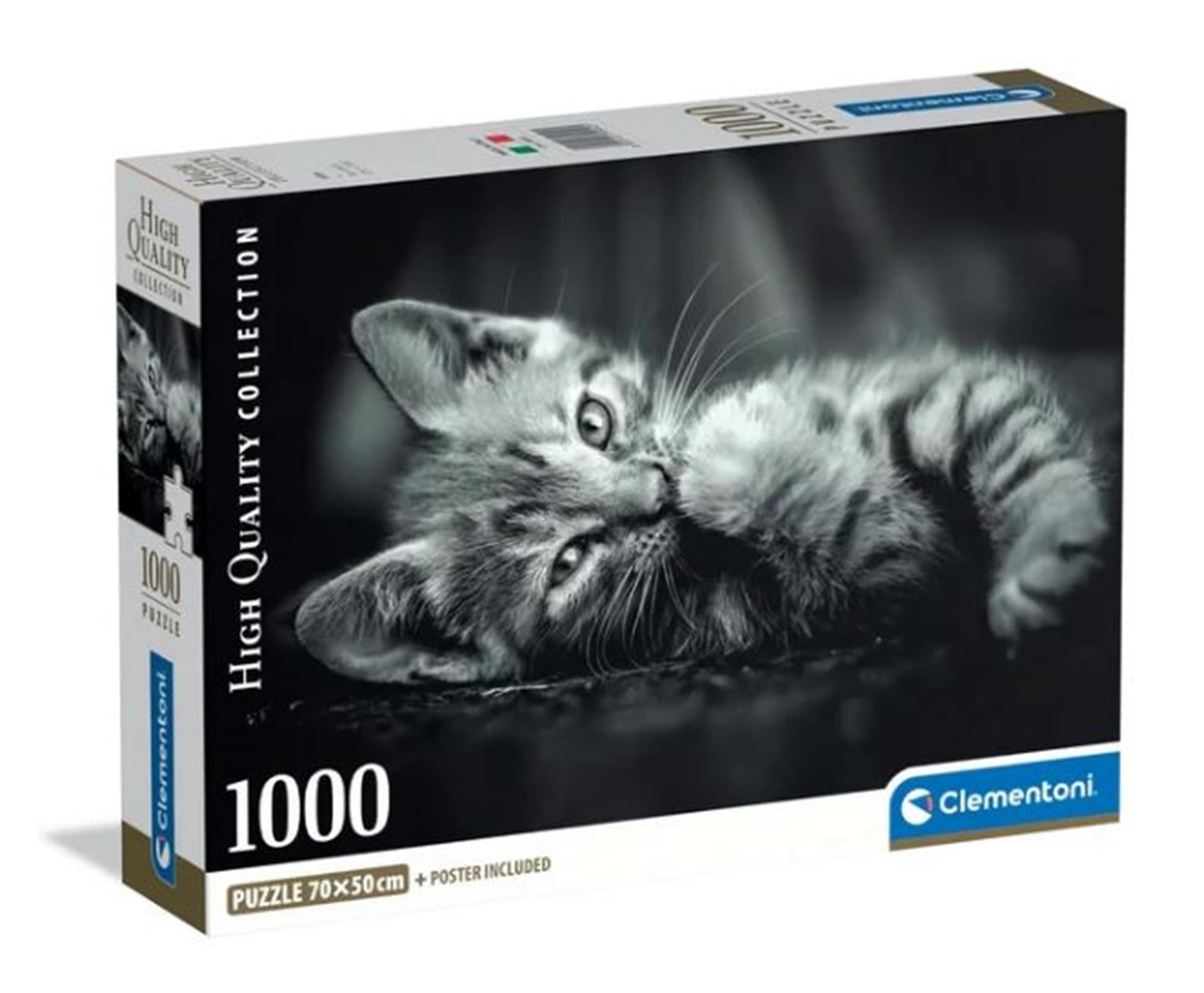 Clementoni Puzzle 1000 Teile Kätzchen kompakt | 2 Stk